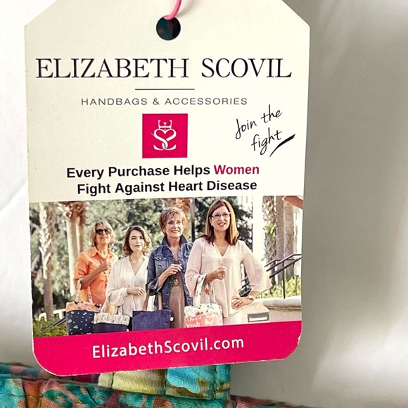 Elizabeth Scovil Handbag Women Multicolor Quilted Tote Lined Purse Shoulder Bag - Picture 8 of 9